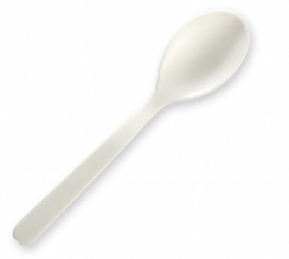 BIOPAK BioCutlery Teaspoon 100mm White 20x100