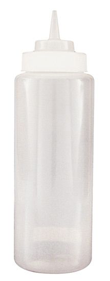 Squeeze Bottle Wide Mouth Clear 1000mL