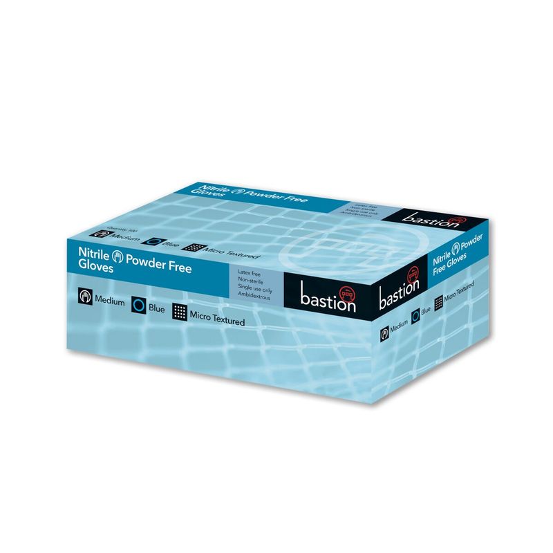 BASTION Nitrile Glove P/Free Blue XXLarge 10x100
