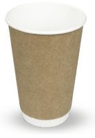 SHAMROCK DW Brown Kraft Cup 16oz 20 x 25