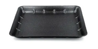iKon-Pack Foam Food Tray 14 x 11 Inch Deep Black (180)