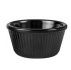 RYNER Melamine Ramekin Fluted Black 60ml