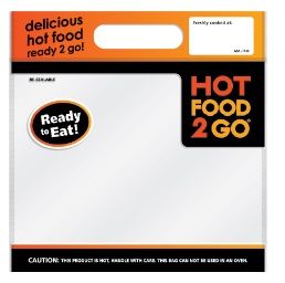 CASTAWAY Hot Food To Go Resealable Plastic Deli Carry Bag Small (500)