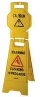OATES Contractor Warning Sign Yellow