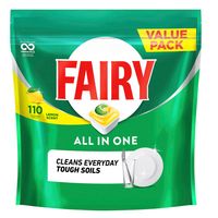 FAIRY Dishwashing Tablets All In One Lemon 110pk (2)