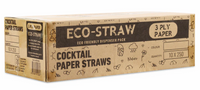 BYGREEN BioStraws Cocktail Paper Black (2500)