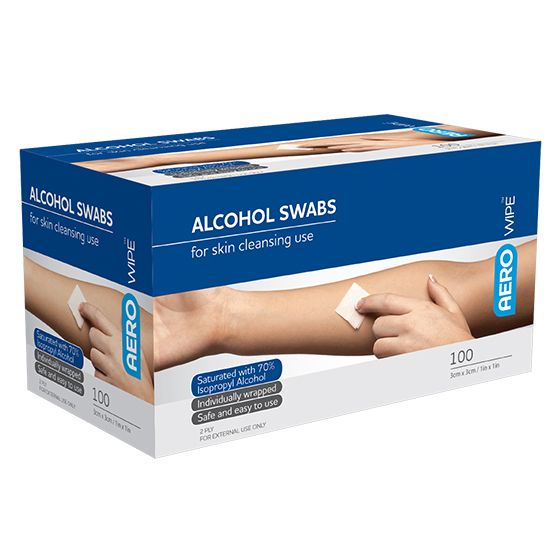 Alcohol (Probe) Wipes 30 x 30mm (100)
