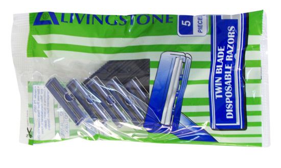 Razor LIVINGSTONE Fixed Twin Blade 5pk (20)