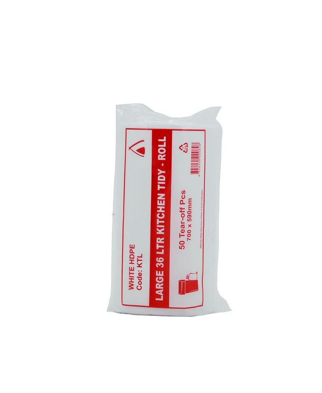 Kitchen Tidy Liners Large 36L 699 x 590mm White 20x50