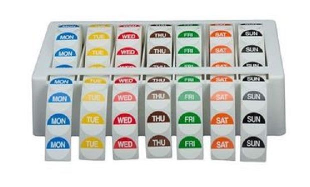 DAYDOT Day of Week 24mm Circles Complete Kit