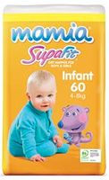 Premium Nappies Infant 4-8Kg (Yellow) (56)