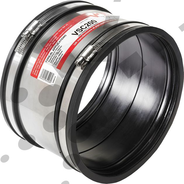 VIPSeal Shear Banded Coupling 100mm ,Materials - Pipe Repair,Quick ...