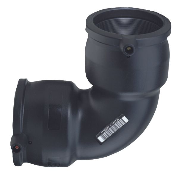 Electrofusion Poly Elbow 22.5° x 110 mm ,Materials Fittings and
