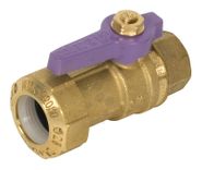 Ball Valves DZR PE x F T-Handle Lilac