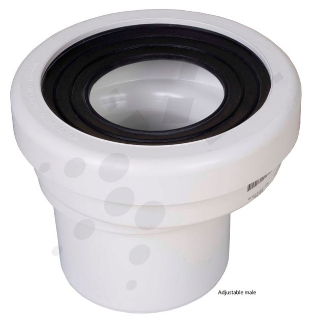 PVC DWV Pan Collar Adjustable Female 100 mm ,Materials Fittings and