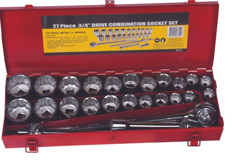 Metric/Imperial 3/4” Drive Socket Set