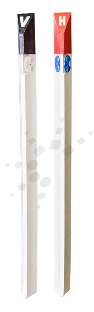 Triangular Marker Post H White/Red ,Materials - Site Supplies,Marking ...
