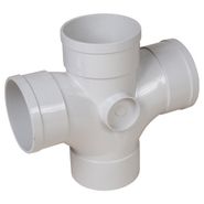 PVC DWV Double Junction