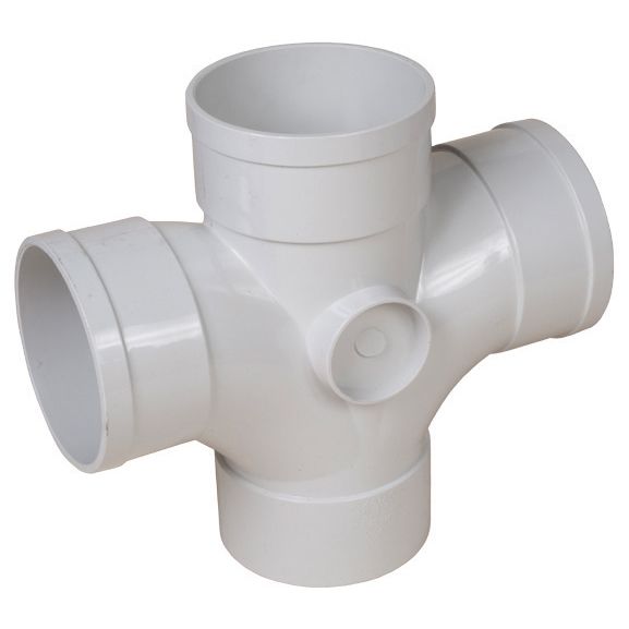 PVC DWV Double Junction ,Materials Fittings and Components,DWV PVC