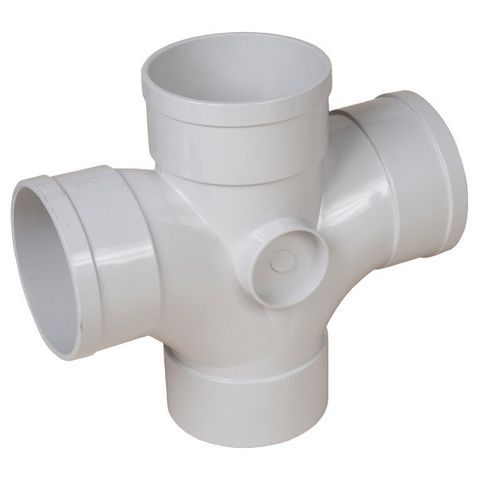 PVC DWV Double Junction