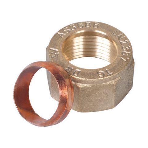 Nut and Copper Olive Sets ,Materials - Fittings and Components,Olive  Compression Fittings,Nut and Copper Olive Sets - wholesale plumbing supplier