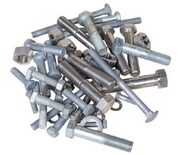 M16 x 75 Gal  Bolt, Nut & Washers