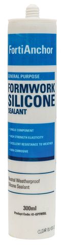 FORTIANCHOR GENERAL PURPOSE FORMWORK SILICONE SEALANT 300ml