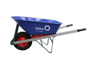 Wheel Barrow Metal Concealed Fix Tub Blue - Fat 4Ply Wheel