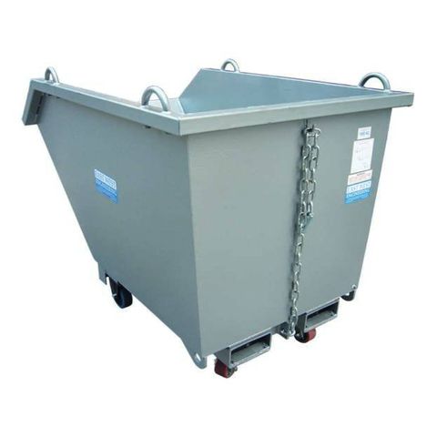 Galvanized Self Dumping Bin - 1.25m3 (205kg)