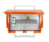 Temporary Outdoor Power Board with 6 Outlets