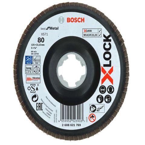 Flap Disc X-LOCK, 125mm Zirconia G80