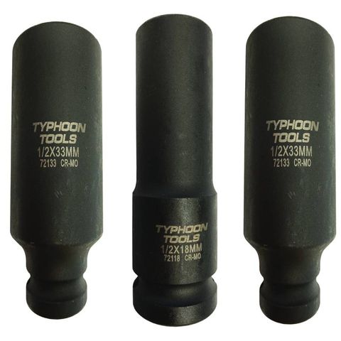 1/2" Drive Impact Socket Long 15mm