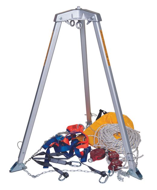 Rope System Tripod Kit 2.1 m ,Safety,Confined and Height Safety,Manhole ...