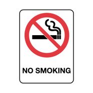 Sign, Metal No Smoking 600x450