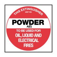 Sign, Fire Powder A (E) Plastic