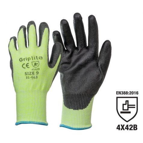 Griplite Gloves Size 10 - Cut 3