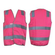 VEST TAPED  HI VIS DAYNIGHT HOOP PATTERN