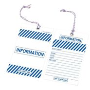 Safety Tags - Information Blue