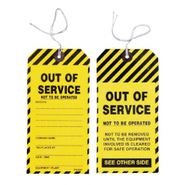 Safety Tags-Caution Out Of Service 100pk