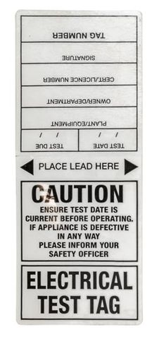 App Test Tags 100pk White