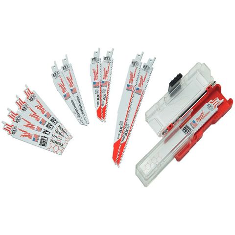 Milwaukee 12pce Demo Reciprocating Blade Kit 12pce