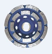 DOUBLE ROW GRINDING CUP WHEEL 125mm (Blue