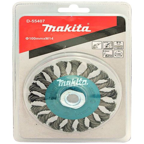 Makita Bevel Wire Brush 100mm M14