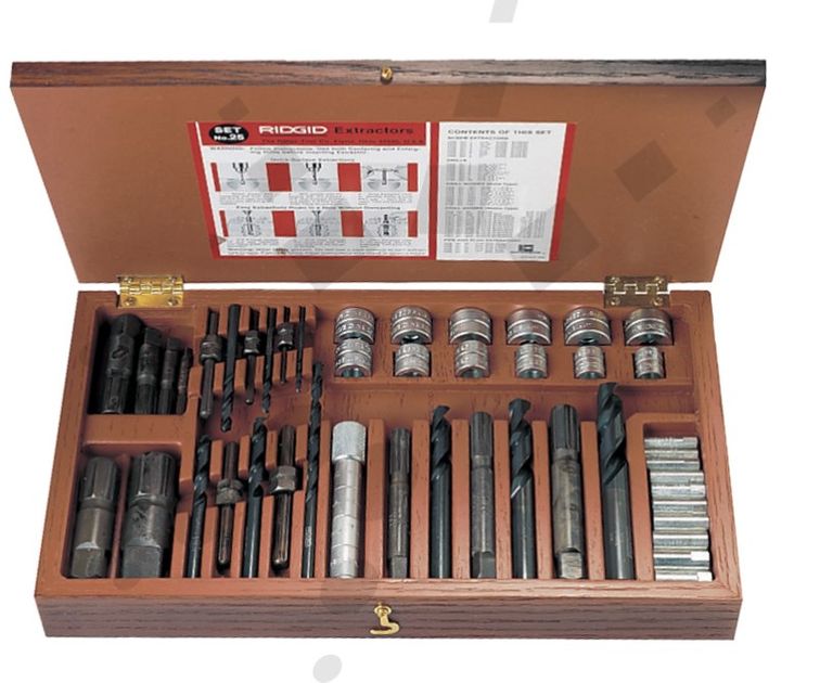 Ridgid Screw and Pipe Extractor Set No. 25 ,Trade Tools and Equipment ...