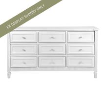Merci 9 Drawer Chest - White - OUTLET NSW