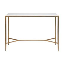 Chloe Stone Console Table - Large Antique Gold