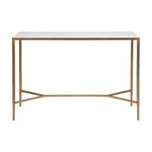 Chloe Stone Console Table - Large Antique Gold