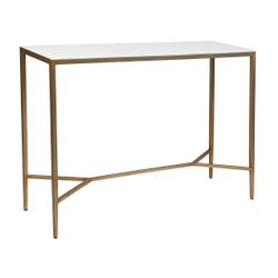 Chloe Stone Console Table - Large Antique Gold