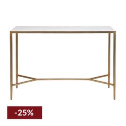 Chloe Stone Console Table - Large Antique Gold