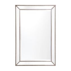 Zeta Wall Mirror - Medium Antique Silver